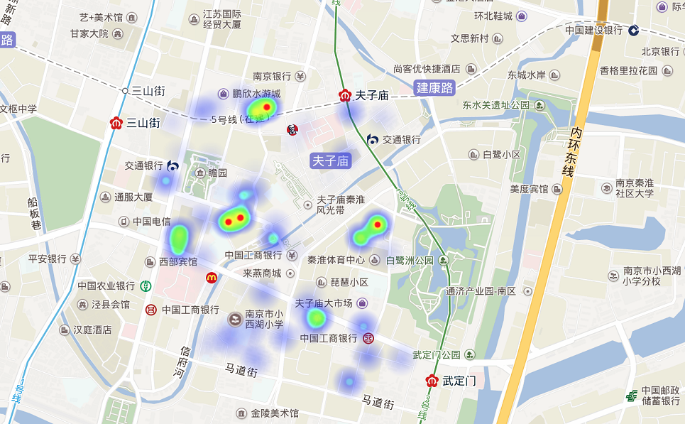 图2 景区热力分布