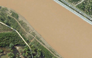 黄河河道航空摄影
