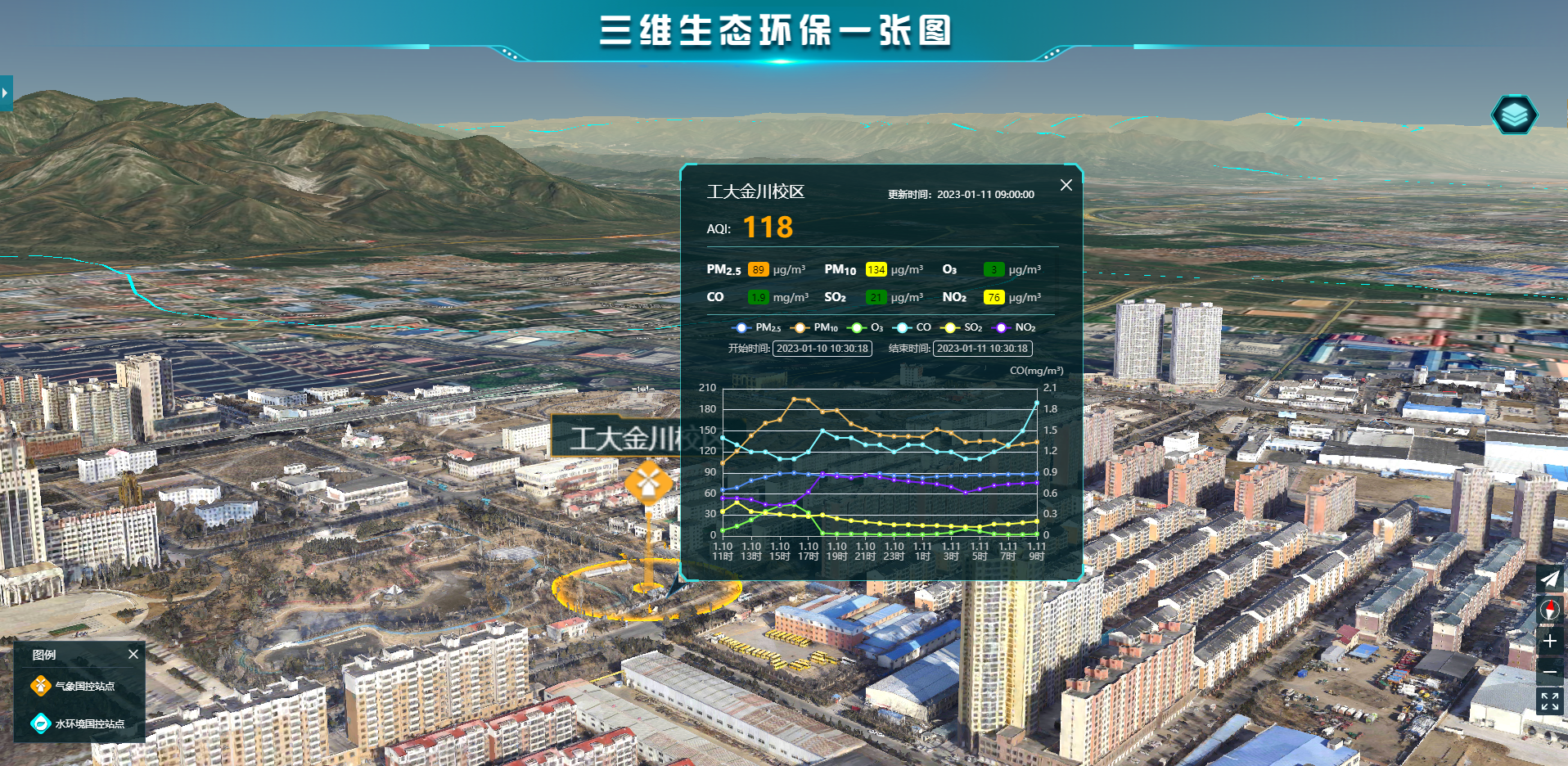 三维生态环保平台