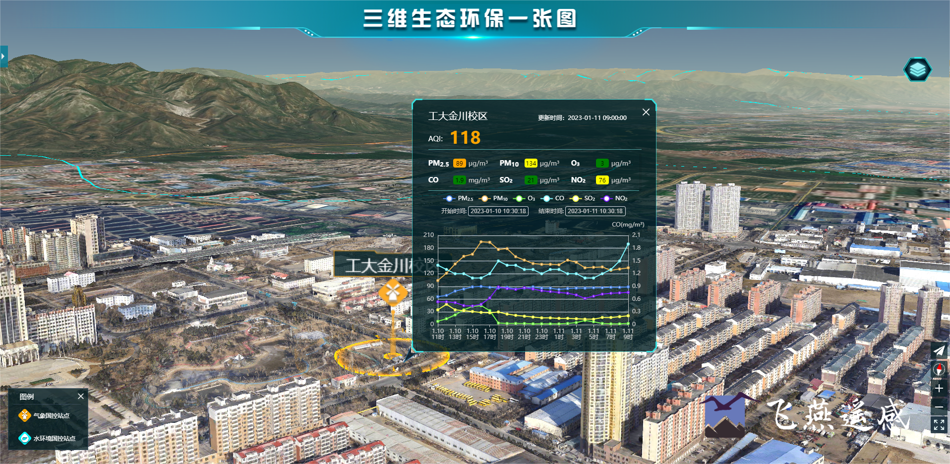 智慧环保三维可视化系统平台，生态环境立体场景“入行入心”